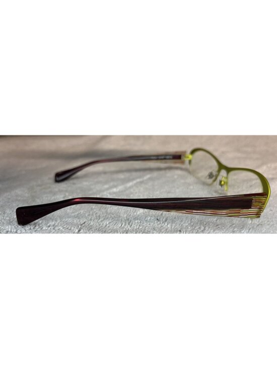 Face a Face FRESH 1 9149 Green Brown Red Half Rim Eyeglasses Frames 50-18-130 main image 4